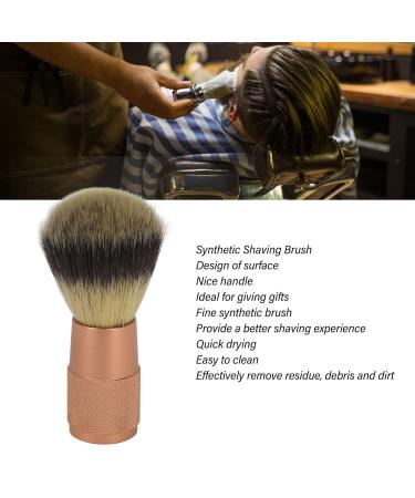 Razor Brush for Men - Portable Aluminum Alloy Hair & Beard Foam Brush | Soft bristles for Minimal Hair Loss - Buy Online on GoSupps.com