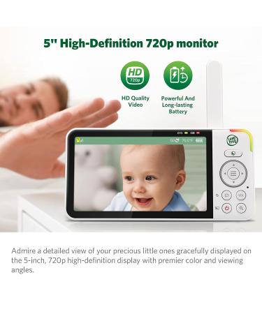 LeapFrog LF915HD Video Baby Monitor with 5 720p HD LCD Display, Pan/Tilt Camera, Night Vision & Two-Way Intercom - Buy Online on GoSupps.com