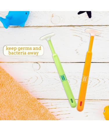 Tender Tongue Cleaner - Pack of 2 (Green) | Best Oral Hygiene Tool for Fresh Breath | Ship Internationally - Buy Online on GoSupps.com