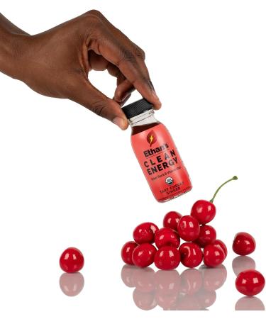 Ethan's Organic Clean Energy Shots Tart Cherry, Sugar Free Natural Pre-Workout Focus Boost, Gluten Free, Vegan, B6 & B12 Vitamin C with Green Tea Extract and Guayusa (2 Pack of 2oz Shots) Cherry,Ginger 2 Fl Oz (Pack of 2) - Buy Online on GoSupps.com