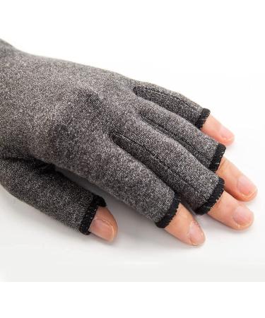 Arthritis Compression Gloves for Men & Women - Support & Warmth for Pain Relief from Rheumatoid & Osteoarthritis - Open Finger Design to Reduce Carpal Tunnel & Tendonitis - Gray Size S - Buy Online on GoSupps.com