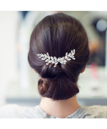 Beaupretty Girls Hair Accessories Hair Clips for Girls Hair Jewelry Bride Headpieces for Wedding Rhinestone Side Comb Rhinestone Hair Clips European and American Decorate Alloy Women's - Buy Online on GoSupps.com