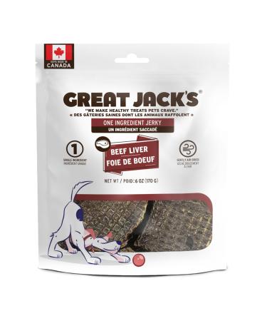 Great Jack s Beef Liver Jerky Dog Treats 170g