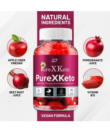 PureXKeto ACV Gummies Dietary Supplement - PureX Keto Keto ACV Gummies with Apple Cider Vinegar & Pomegranate Juice Pure X Keto Gummies Reviews Advanced Weight Management (2 Pack - 120 Gummies) - Buy Online on GoSupps.com