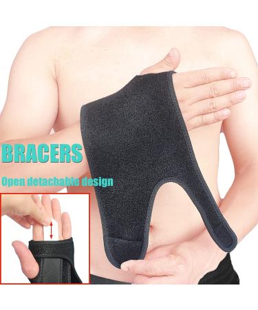 Wrist Sleep Support Brace with Splints - Hand Support for Carpal Tunnel, Arthritis, Tendonitis - Pain Relief & Recovery - Adjustable One Size Left Hand - Buy Online on GoSupps.com