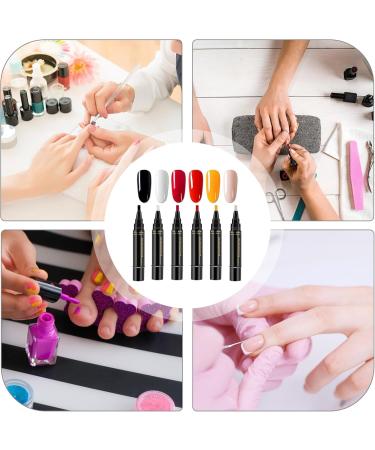  G n rique Gel Nail Polish Pen | 6 Colors | Quick Drying | UV Free | For Professional Manicures | Precise Application | 6 Marker Set | Long Lasting - Buy Online on GoSupps.com