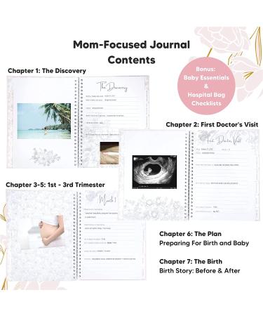 Pregnancy Journal - 80 Pages Hardcover Pregnancy Book for Mom to Be Gift - Pregnancy Announcements & Gifts for New Moms - Baby Album & Memory Book - Blossom Design - Buy Online on GoSupps.com