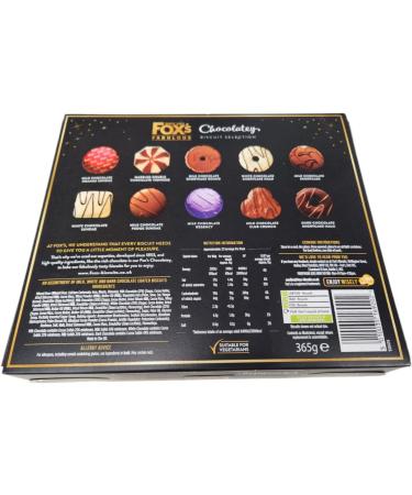  DIVAS SPIRITUAL Fox's Fabulous Chocolate Biscuit Selection 365g Assortment of chocolate-coated biscuits Sweet treats for the holidays ideal gift for chocolate lovers - Buy Online on GoSupps.com