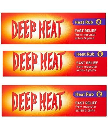 3 x Deep Heat Heat Rubbing 100g (300g Total) - Buy Online on GoSupps.com