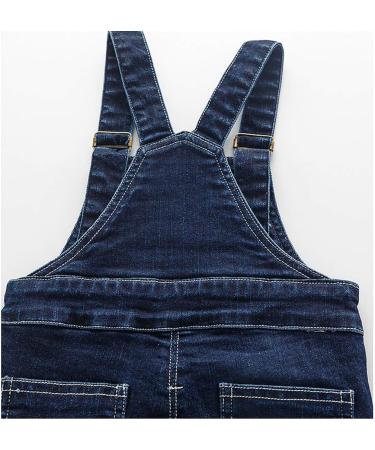 KIDSCOOL SPACE Baby & Little Boys/Girls Water Washed Ripped Denim Overalls | 3-4 Years | Blue-2081 - Buy Online on GoSupps.com