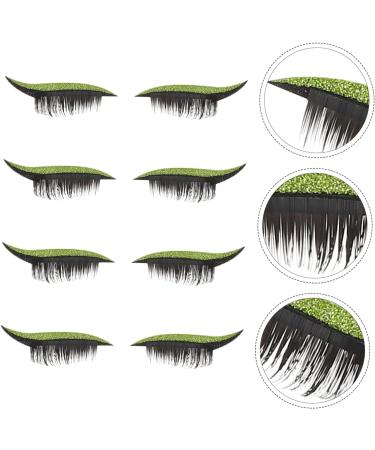 minkissy 12 Pairs False Eyelash Stickers Natural Lashes Natural Eyelashes Reusable Eyelash Decals Safe and Gentle Eyelash Stickers Makeup Stickers Green Duct Tape Glitter Eyelashes - Buy Online on GoSupps.com