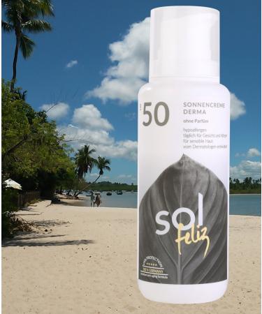 Sol Feliz Dermatological Sun Cream SPF 50 - 200ml (1 Pack) | Best Sunscreen for All Skin Types - Shop Now! - Buy Online on GoSupps.com