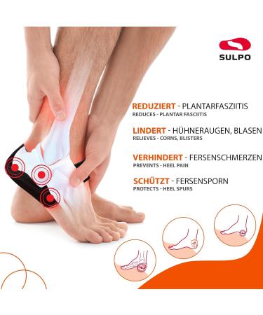 Buy Sulpo Heel Spur Inserts - Orthopedic Silicone Heel Cushions for Men & Women (Size 40-46) - Gel Insoles & Shoe Protection - International Shipping Available - Buy Online on GoSupps.com