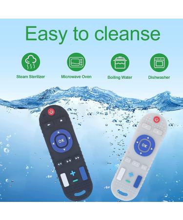 Silicone TV Remote Teething Toy - High Simulation Multi Buttons Textured Baby Teether (Beige) - Buy Online on GoSupps.com
