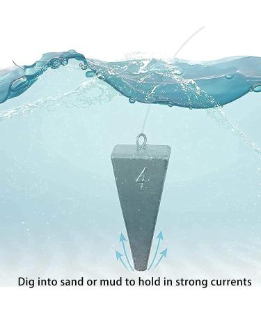 Saltwater Surf Fishing Tackle Kit - Fishing Wire Leader, Pyramid Sinker, Bass Casting Sinker, Circle Hooks - Silver - Buy Online on GoSupps.com