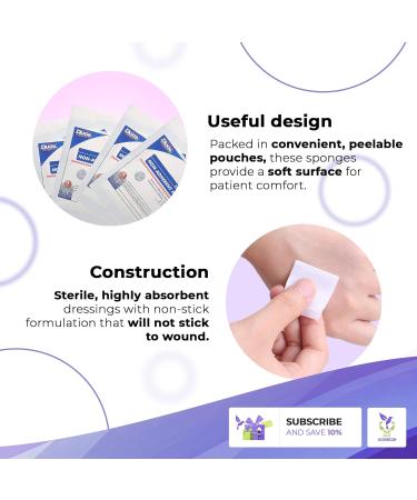 Dukal DUK 123 Non-Adherent Dressing Pad 2x3 Sterile (Pack of 100) - Buy Online on GoSupps.com