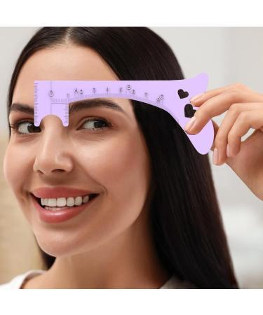 lyanny Eyebrow ruler eyebrow template eyebrow templates for women eyebrow shape ruler quick eye makeup tool reusable eye makeup aid for women and lilac - Buy Online on GoSupps.com