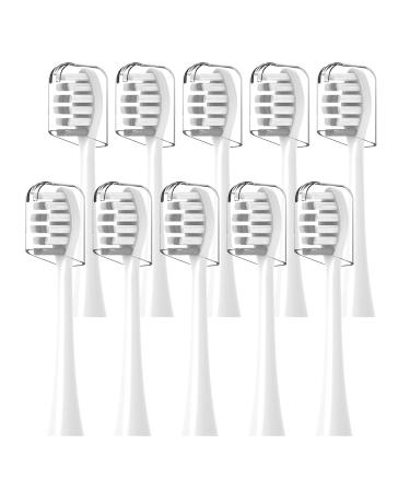Toothbrush Heads Replacement Compatible with Gleem Electric Toothbrush - Brush Heads Refills Compatible with Gleem White 10 Count