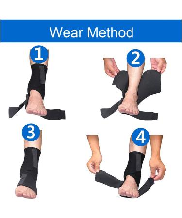 Orthopedic Ankle Support & Foot Drop Brace Splint for Hemiplegia - Left Foot Rehabilitation Tool - Buy Online on GoSupps.com