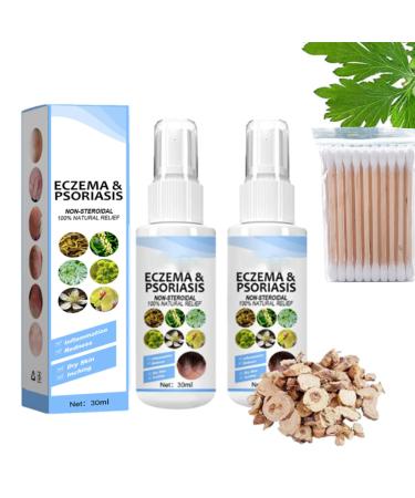 AKAZI Meellop Herbal Psoriasis Relief Spray 30ml Meellop Herbal Relief Spray Herbal Psoriasis Relief Spray-Soothe Dry Skin (2 Pcs)