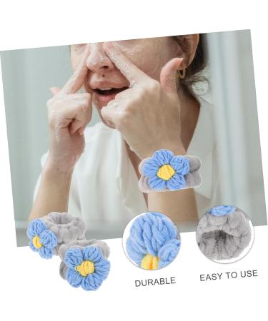 Healeved Face Wash Wrist Hair Band Spa Colored Wash Bands Absorbent Skin-friendly Wash Bands Supple Wash Band Home Wristband Womens Wristbands Soft Wrist Bands Micro Fiber Towel 6x5.5cm Grey - Buy Online on GoSupps.com