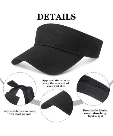 Fuyamp Solar Shield Caps - Unisex Adjustable Breathable Hats for Golf Baseball Tennis Cycling & Running | 2 Pack - Buy Online on GoSupps.com