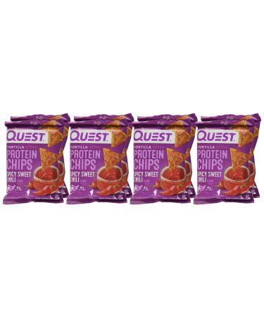 Quest Tortilla Style Protein Chips - Spicy Sweet Chili 1.1oz (Pack of 8) - Buy Online on GoSupps.com