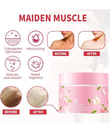 Peach Extract Exfoliating Mud Smooth and Tight Natural Peach Body Scrub Deep Cleansing Body Scrub Exfoliating Scrub for Rough Drying and Cuticle Buildup - Buy Online on GoSupps.com