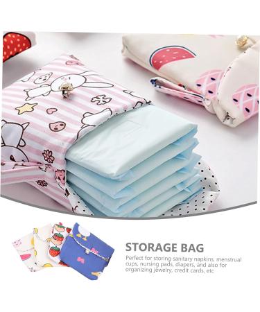 Lurrose Mini Container 16-Part - Versatile Napkin & Makeup Brush Storage Bag | Perfect for Menstrual Pads & Money Exchange - Ideal for Girls' First Period - Buy Online on GoSupps.com