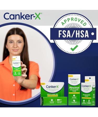 Canker-X Mouth Sore Spray Oral Pain Relief from Canker Sores Burns & More No Burning & Numbing Benzocaine-Free & Alcohol-Free Mouth Ulcer Treatment Targeted Spray Nozzle 0.51 Fl. Oz. - Buy Online on GoSupps.com