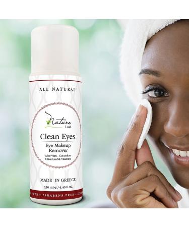 Nature Lush Natural Eye & Face Makeup Remover - Oil Free, Non-Irritating Formula - Rich in Vitamins - Chemical-Free - 4.4 oz - Made in Greece - Buy Online on GoSupps.com