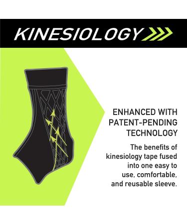 Shop Spark Kinetic Sleeve - Small Ankle Compression Support with Kinesiology Tape | Non-Slip Breathable & Moisture Wicking for Enhanced Muscle & Joint Support International Shipping Available - Buy Online on GoSupps.com