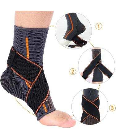 Sports Ankle Brace Compression Support Sleeve Ankle Strap-Achilles Tendon Support Ankle Support for Ligament Damage S for Woman - Buy Online on GoSupps.com