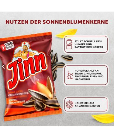 Buy JINN Sunflower Seeds 300g x 10 | Roasted & Unsalted - Premium Quality for Snacks & Baking - Buy Online on GoSupps.com