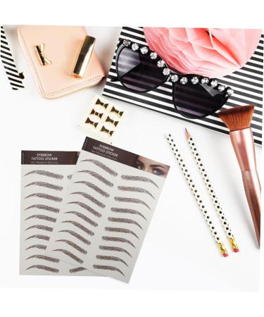 FOMIYES 27 Sheets Waterproof Eyebrow Stickers Faux Eyebrown Decals Makeup Brow Sticker Tool Water Proof 6d - Buy Online on GoSupps.com