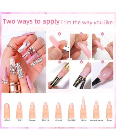 TopDirect Poly Gel Nail Kit - 8 Colors 15ml Poly Gel with Gold & Silver Liner Gel Polish | Builder Gel Nail Kit for Beginners - Includes 100 False Nail Tips and Base Top Coat - Perfect Gift for Women - Buy Online on GoSupps.com