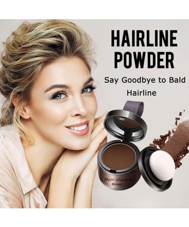 Instant Hairline Shadow Powder - Root Concealer for Women and Men (Brown) - Buy Online on GoSupps.com