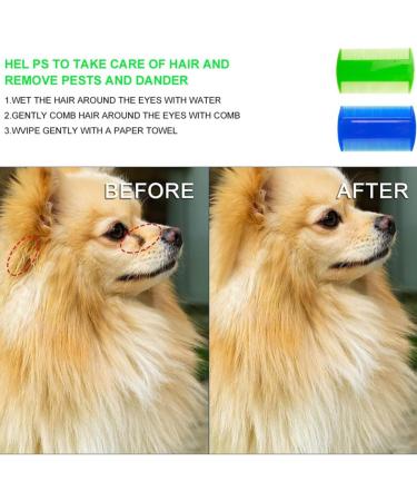 Zhjuju Lice Change - 4 Long-Lasting Double-Sided Combs for Head Lice | Durable Fine-Toothed Lice Removal for Kids Adults & Pets - Green & Blue - Buy Online on GoSupps.com