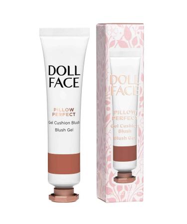 DOLL FACE Liquid Blush for Cheeks | Pillow Perfect Gel Cushion Blush | Cream Blusher Makeup | Lightweight  Blendable & Buildable Natural Radiance (Nudie)