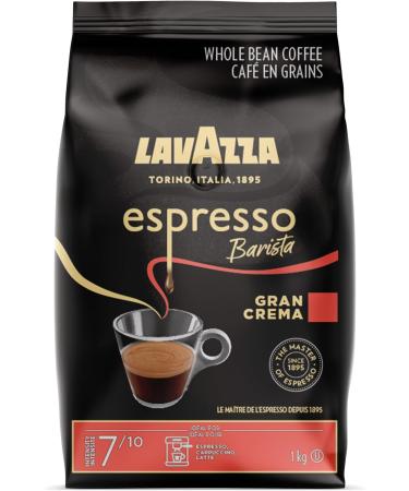 Lavazza Espresso Gran Crema Beans 1000gm(Packaging May Vary) & Lavazza Crema E Gusto Ground Coffee Blend Espresso Dark Roast 250 g Brick - Authentic Italian - Buy Online on GoSupps.com