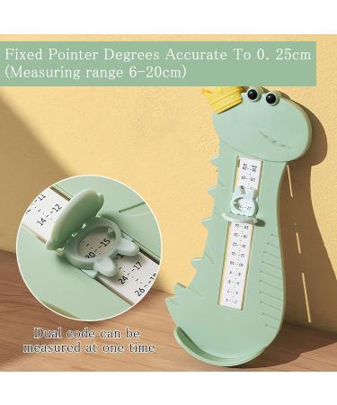 Children's Foot Measurement Device - Tnsland Shoe Size Knife & Double Scale Footmuff in Green - Buy Online on GoSupps.com