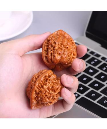 Togepp 2-Piece Walnut Exercise Balls Acupuncture Massage Health Handballs for Therapy & Wellness in International Shipping - Buy Online on GoSupps.com
