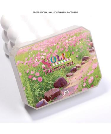 Nails Gel 9-Color Painting Kit Beginner Art Set Sculpting Solid Glue Smooth Application Texture Compact Creative Collection for Women Salon Travel Home Family Colleagues Use - Buy Online on GoSupps.com