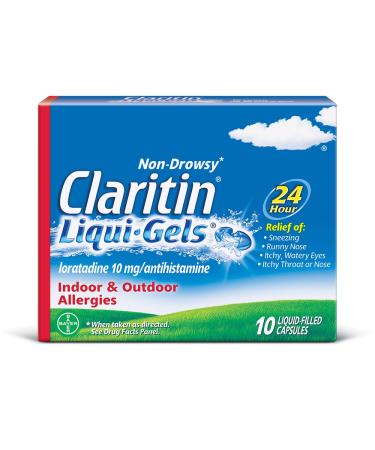 Claritin Allergy Liqui-Gels 10 mg 10 Count