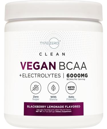 Type Zero BCAA Powder + Arginine AKG + Acetyl L- Carnitine HCI (BlackBerry Lemonade | 12.2 oz) BCAAs Amino Acids Supplement for Women/Men - BCAA Amino Acids After Post Workout Recovery Drink