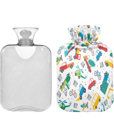 Beep 1L Hot Water Bottle with Cover - Ideal for Cramps Pain Relief & Warmth for All | Hot & Cold Compress for Children Men & Women - Buy Online on GoSupps.com