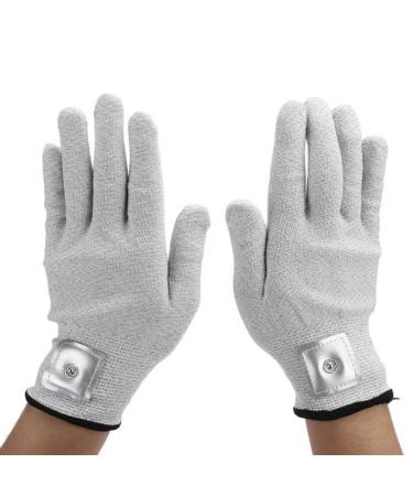 KAXIAA EMF Silver Fiber Electromagnetic Radiation Protection Gloves EMF Blocking Electrode Gloves Gray