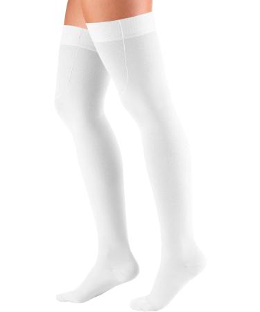 Truform Surgical Stockings - 18 mmHg Compression - Thigh High Closed Toe - White - X-Large (Pack of 2) - Men & Women - International Shipping Available - Buy Online on GoSupps.com