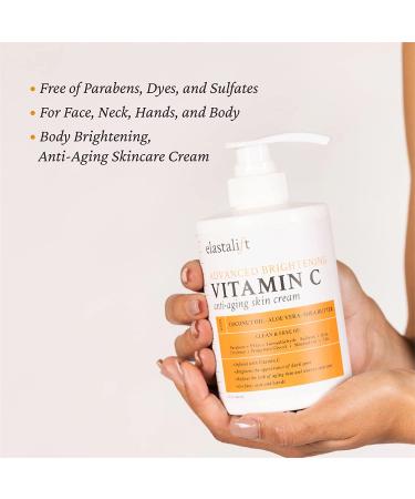 Elastalift Vitamin C Brightening Cream - 15 Oz Moisturizing Face & Body Lotion for Radiant Skin - Buy Online on GoSupps.com