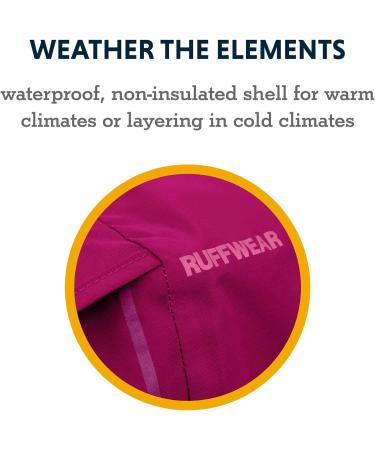 RUFFWEAR Sun Shower Rain Poncho for Dogs - Lightweight Waterproof Raincoat X-Small Hibiscus Pink | International Shipping - Buy Online on GoSupps.com